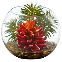 Succulent Artificial Plant in Round Vase