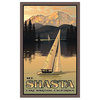 Paul Leighton Mt. Shasta Sailboat Lake Shasta Art Print, 12"x18"