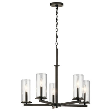 Kichler Crosby Chandelier 5-Light, Olde Bronze