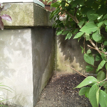exterior foundation small concrete repair