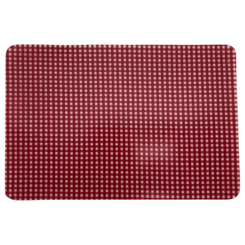 Andreas Gingham Casserole Trivet, Red