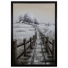 Yosemite Hand Painted On Canvas Wall Art With Black And White Finish 3230093