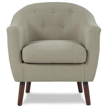Lexicon Lucille Upholstered Accent Chair in Beige
