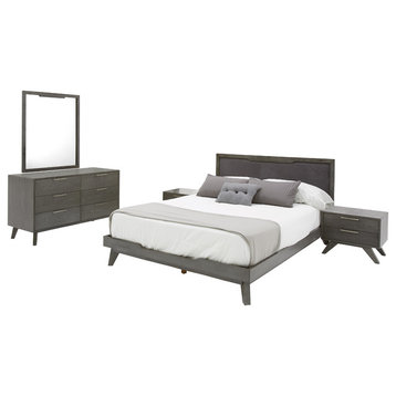 Nova Domus Soria Modern Gray Wash Bedroom Set, Eastern King