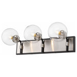 Z-Lite - Z-Lite 477-3V-MB-BN Parsons - 3 Light Bath Vanity - The Parsons collection of mid-century modern inspiParsons 3 Light Bath Matte Black/Brushed UL: Suitable for damp locations Energy Star Qualified: n/a ADA Certified: n/a  *Number of Lights: Lamp: 3-*Wattage:60w Candelabra Base bulb(s) *Bulb Included:No *Bulb Type:Candelabra Base *Finish Type:Matte Black/Brushed Nickel