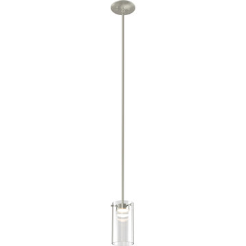 Lucerne Mini Pendant, Satin Nickel