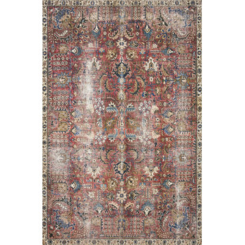 Chris Loves Julia x Loloi Jules Merlot/Multi 8'-6" x 11'-6" Area Rug