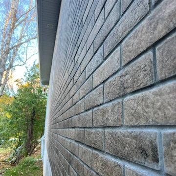 Facade installation project in Georgina, ON