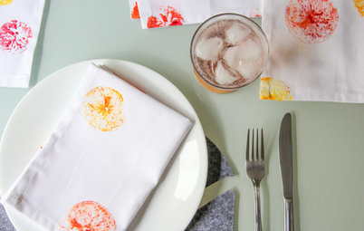 DIY : Des tampons d'agrumes pour relooker vos serviettes de table