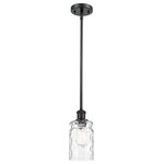 Innovations Lighting - Candor 1-Light Pendant, Matte Black, Clear Waterglass - A truly dynamic fixture, the Ballston fits seamlessly amidst most d�cor styles. Its sleek design and vast offering of finishes and shade options makes the Ballston an easy choice for all homes.