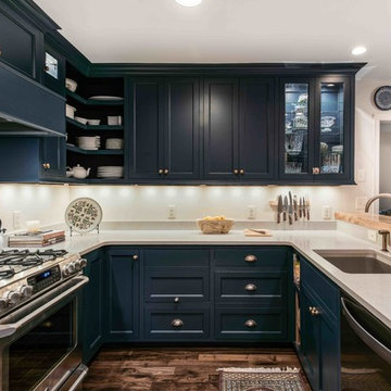 Bold Navy Kitchen