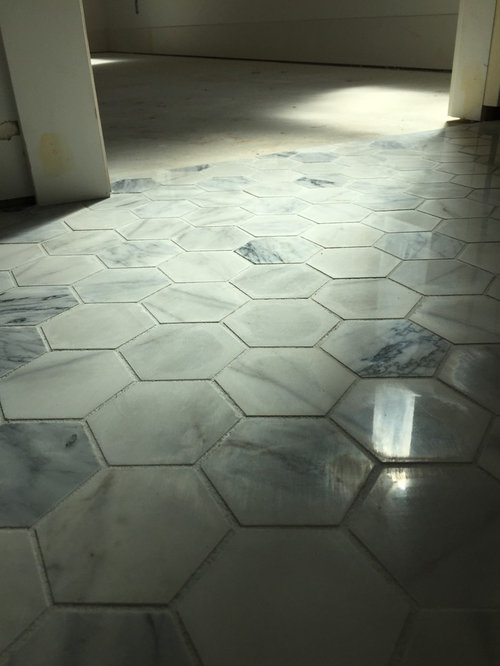 Grout on Marble Mosaic Crumbling