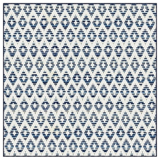 Couristan Sullivan's Island Accent Rug, Indoor/Outdoor Carpet, Square 8 ...