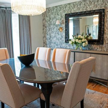 Feathered Luxe Dining & Foyer