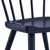 Side Dining Chair, Blue, Wood, Modern, Kitchen Bistro Restaurant Hospitality