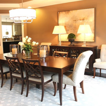 Modern Glam Dining Room-- Rose T. Bien-Aime