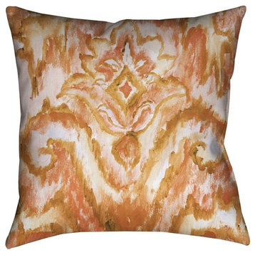 Laural Home Coral Pattern Outdoor Decorative Pillow, 20"x20"