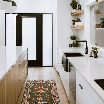 Inviting Scandinavian kitchen with versatile neutrals