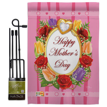 Happy Mother's Day Summer Mother's Day Garden Flag Set