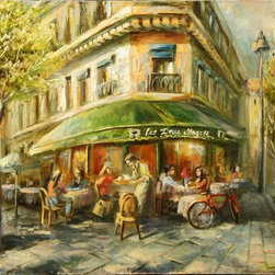Бульвар Сен-Жермен. Из серии "КОФЕ в Париже" - Paintings
