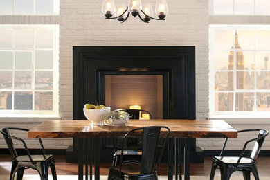 Example of a dining room design in Austin