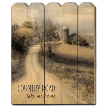 Country Road Take Me Home Unframed Print Wall Art