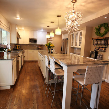 Extended kitchen island