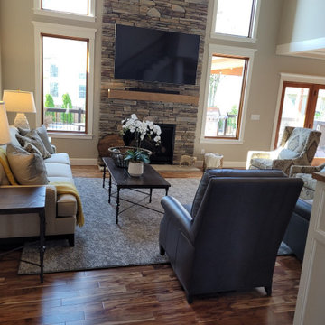 Transitional  Remodeled Great Room