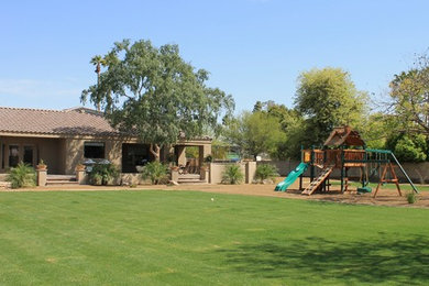 This is an example of a mediterranean landscaping in Phoenix.