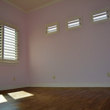 Pretty in soft pink for this guest suite.