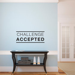 Challenge Accepted Quote Wall Decal - Wall Decals