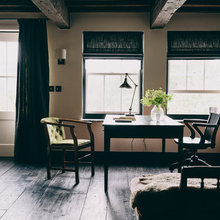 curtains and roman blinds