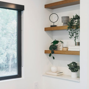 Custom Built White Oak Floating Shelves