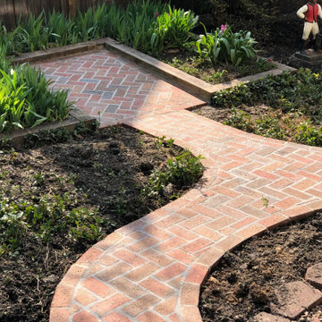Brick Paver Driveway, Steps, Patio, Herb Garden, and Walkway in Bethesda MD