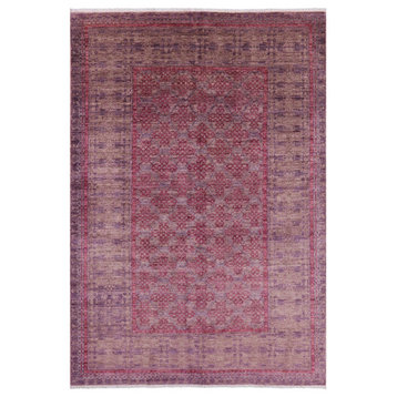 Hand-Knotted William Morris Rug 6' 1" X 8' 10" Q5912