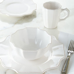 16-Piece Scallop Dinnerware Service - Dinnerware Sets