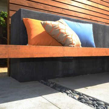 Modern Outdoor Living Room w/ Hidden Storage