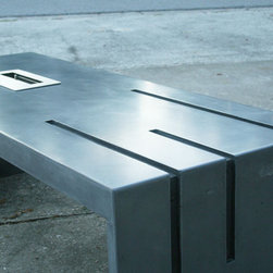 Concrete Fire Table - Side Tables And End Tables