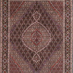 Persian Tabriz rug 5'1 X 6'8 - Area Rugs