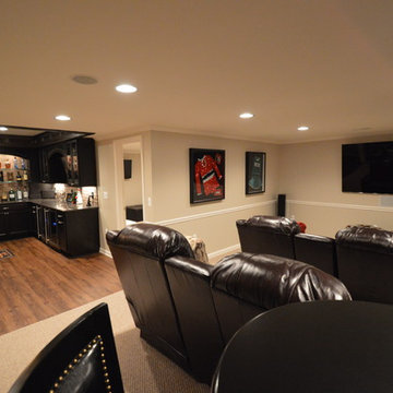 Basement Theater Overlooking Bar Space