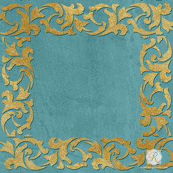 Scrolling Border Fall Stencil - Wall Stencils