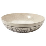ELK HOME - ELK HOME 142008 Raku Bowl In Grey Sand - ELK HOME 142008 Raku Bowl in Grey Sand.  Item Collection: Raku. Item Style: Transitional. Item Finish: Grey, Sand Crackle, Sand Crackle. Primary Color: Gray. Item Materials: Raku Ceramic. Dimension(in): 15.25(W) x 15.25(Depth) x 4.5(H).