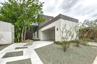 Modern exterior home idea in Dallas