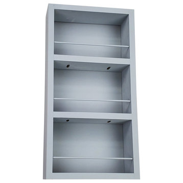 Citrus Primed Gray On the Wall Spice Rack 21"h x 14"w x 3.5"d