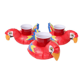 Inflatable Tropical Parrot Drink Float - Tropical - Pool Toys And ...