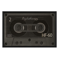 The Artwork Factory - Cassette Tape 5 Psychotherapy Framed Artwork - Prints And Posters