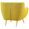 Remark Upholstered Fabric Armchair, Sunny
