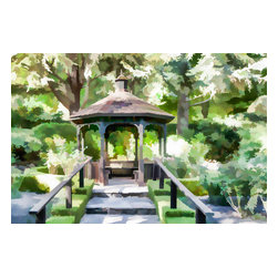 Douglas Page Photographic Arts - Gazebo Art, Canvas Giclee, 18"x12" - Prints And Posters