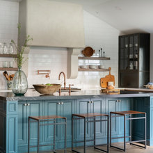 COLORED CABINETS ISLANDS