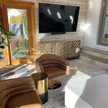 Modern Patio Bar and Lounge Area